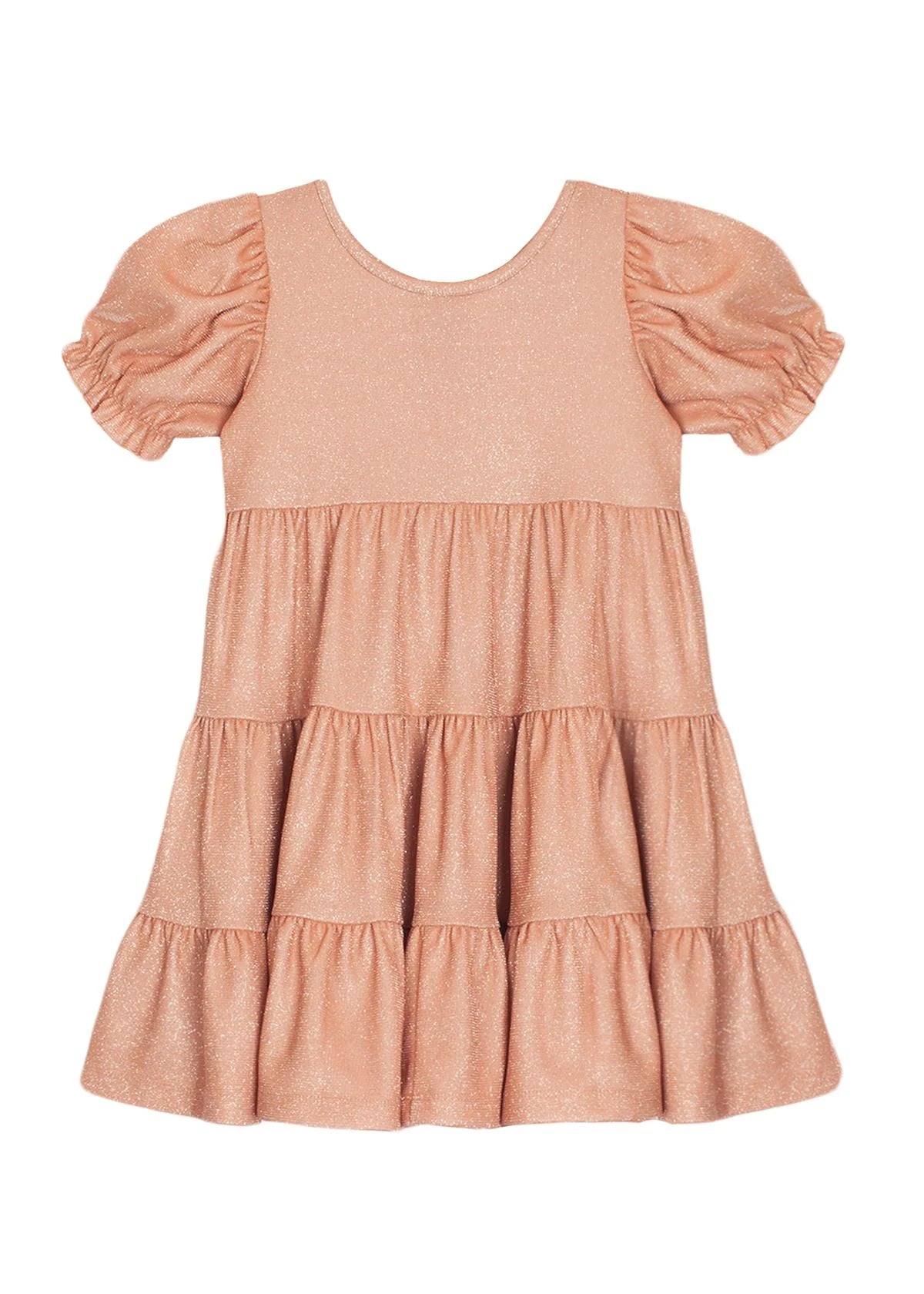 Girls Belle of the Ball Tiered Sparkling Knit Dress