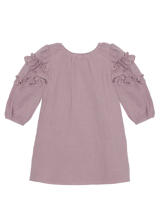 Girls Lavender Dew Gauze Dress