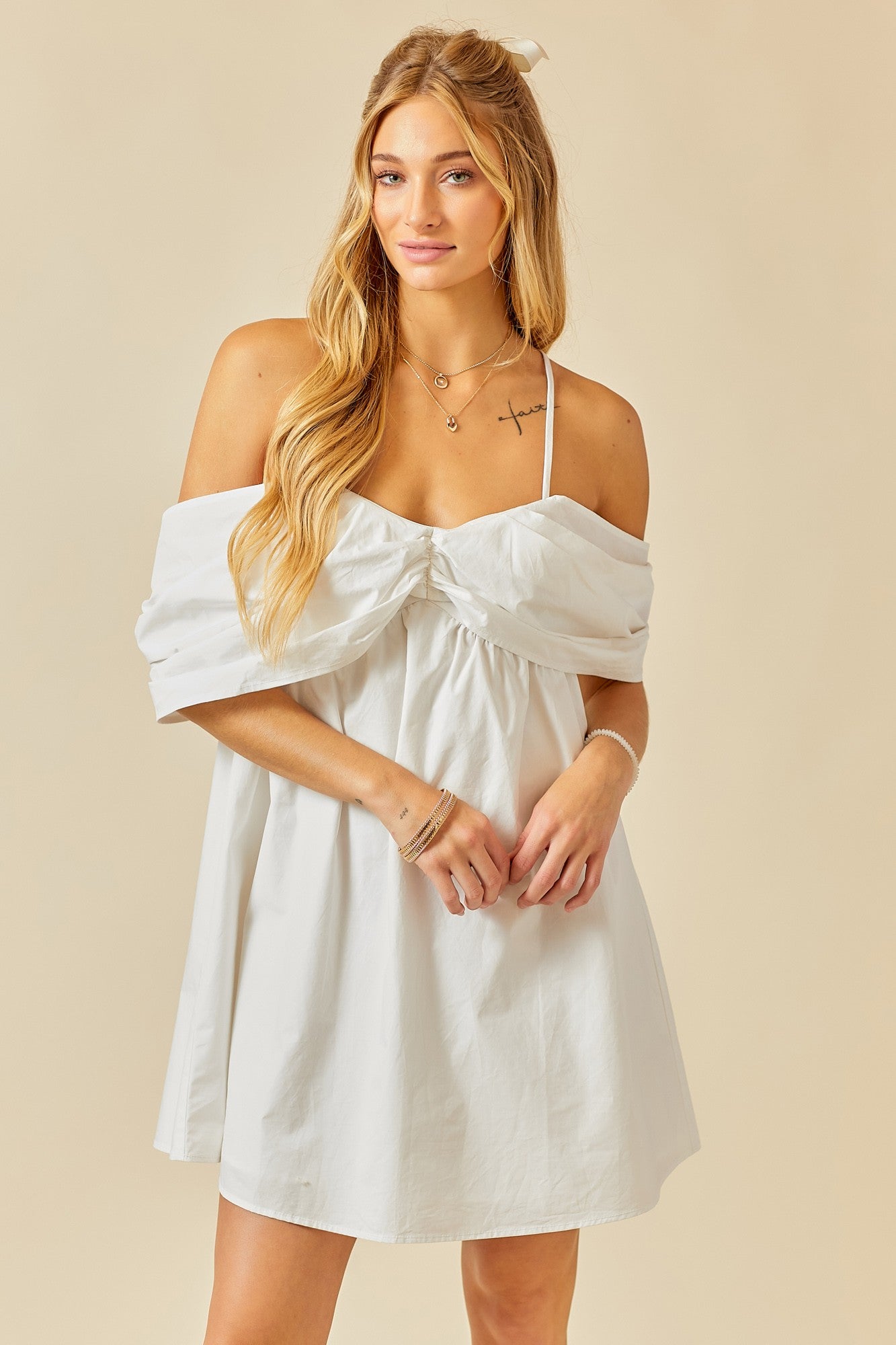 Off Shoulder Mini Dress