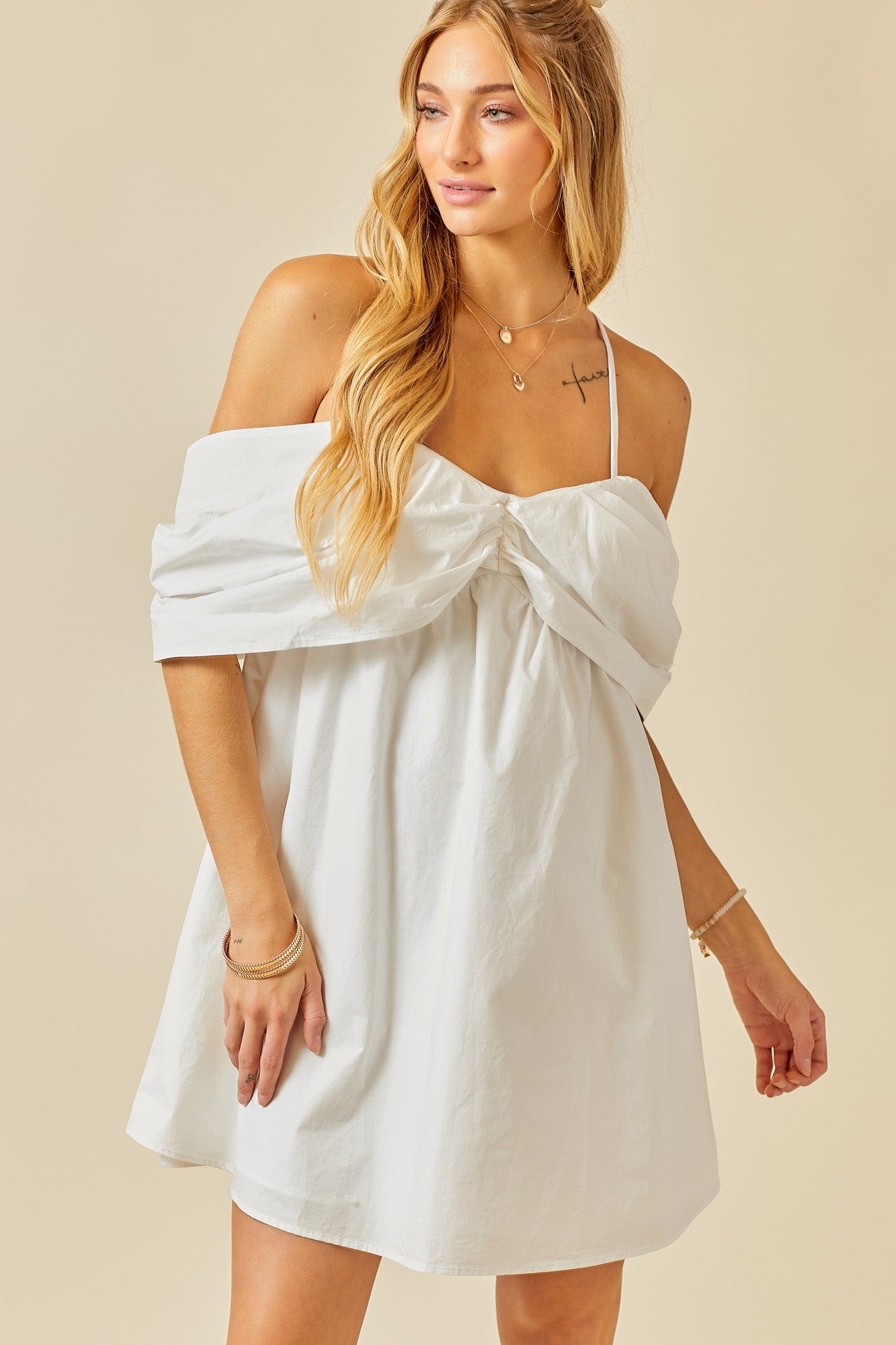 Off Shoulder Mini Dress