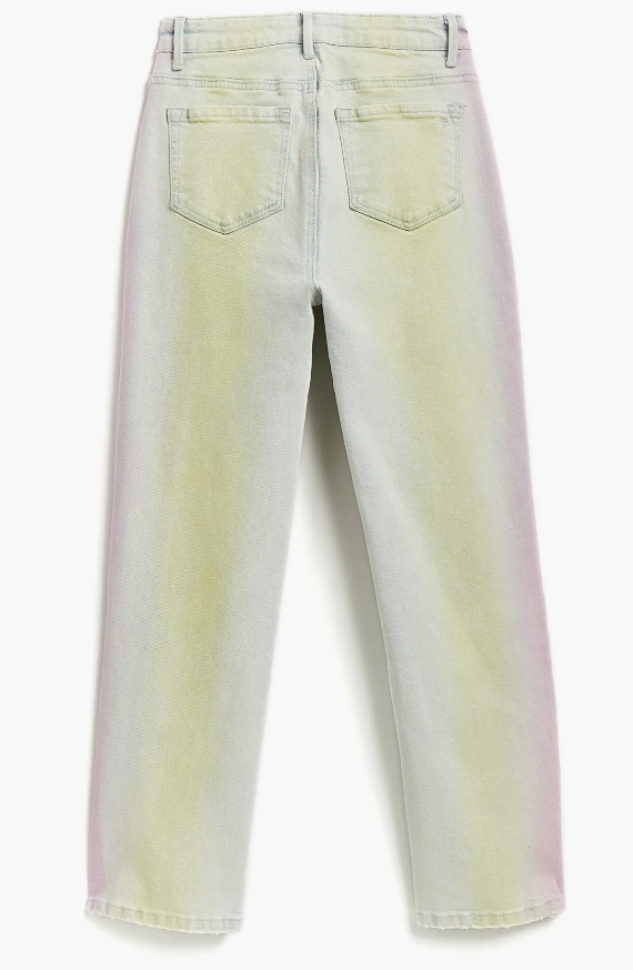 Girls Sorbet Colored High Rise Slim Straight Jeans