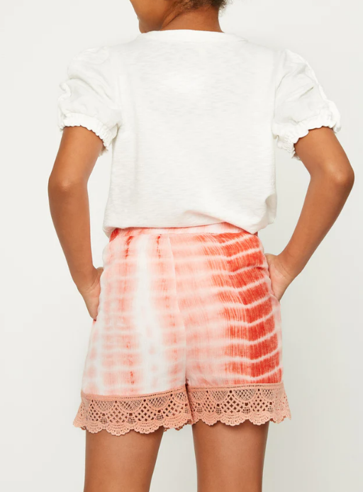 Girls V-Neck Puff Sleeve Top