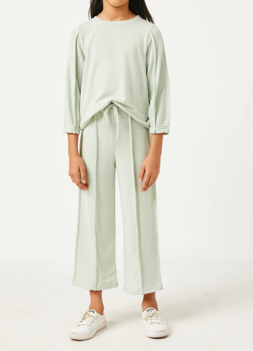 Brushed Terry Wide Leg Pants