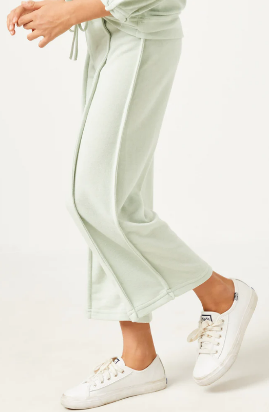 Brushed Terry Wide Leg Pants