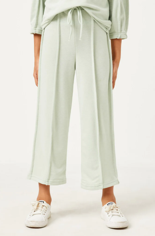 Brushed Terry Wide Leg Pants