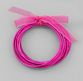 Piano Wire Bracelet in Multiple Colors