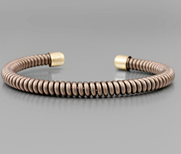 Spring Shape Cuff Bracelet in Multiple Colors