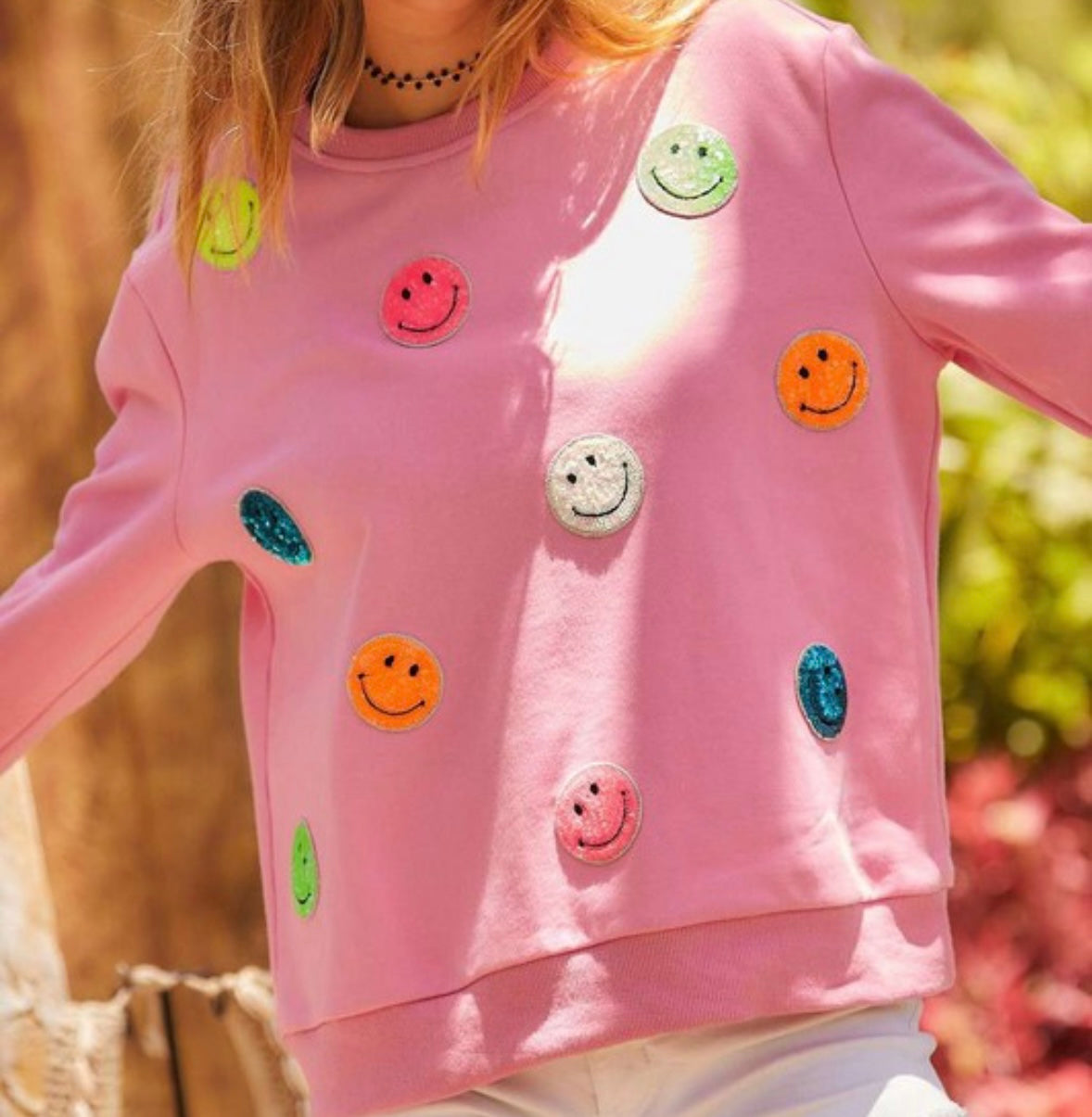 Girls Smiley Sweatshirt