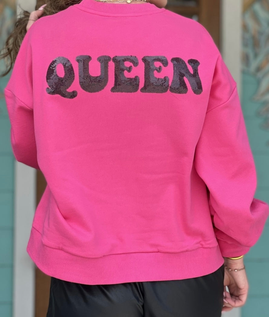 Girls Queen of Sparkles Have a Sparkly Day Sweatshirt