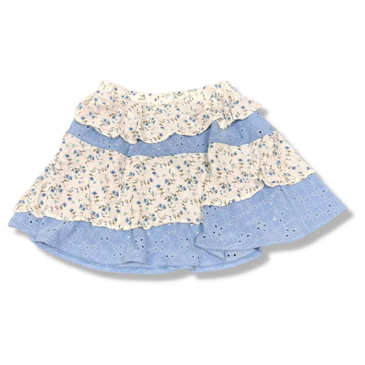 Girls Eyelet Layered Tiered Skirt