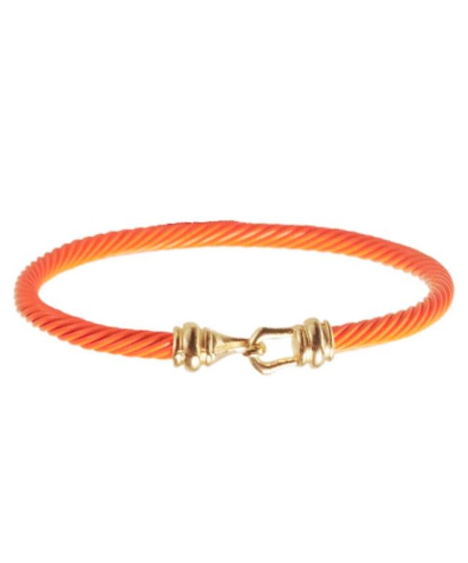 DY Inspired Orange Cable Cuff Hook Clasp