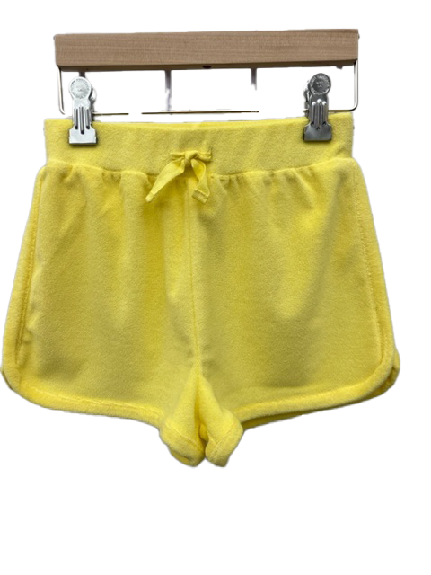 Girls Terry Shorts in Yellow Sun