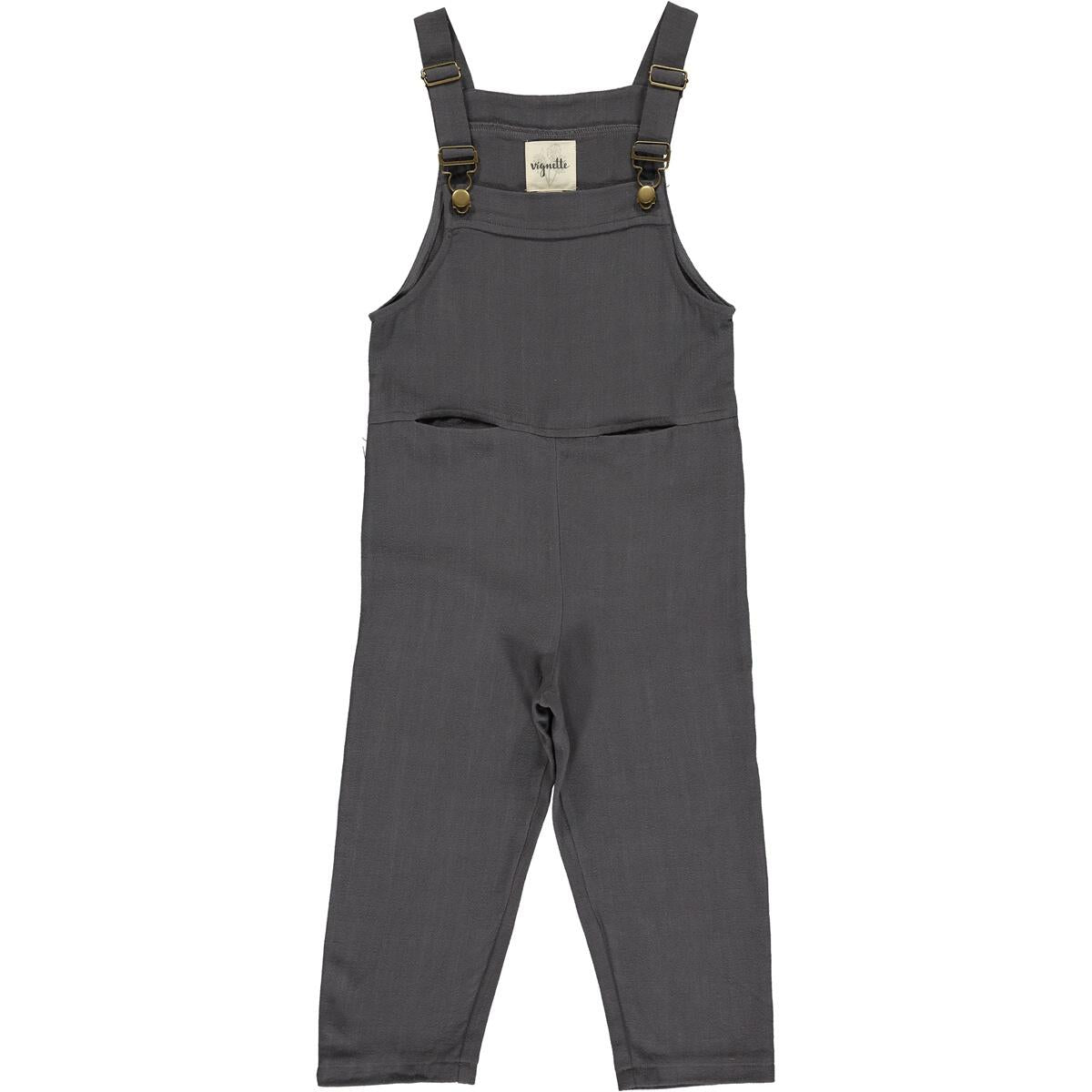 Girls Emma Overalls in Slate