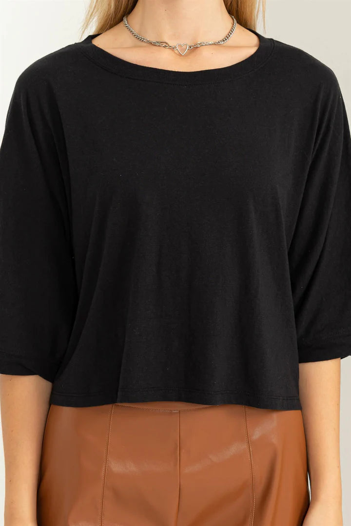 Flirty Flair Relaxed Batwing Sleeve Top