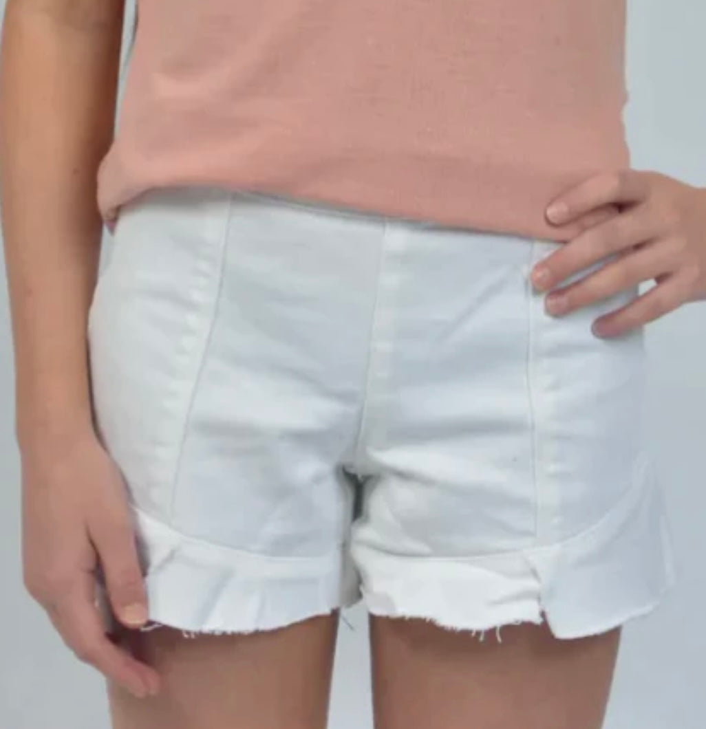 Girls Ruffled Hem Short