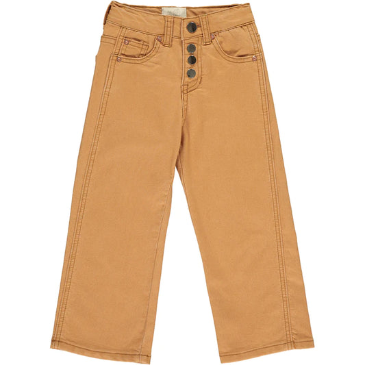 Girls Hayden Wide Leg Pants in Mustard