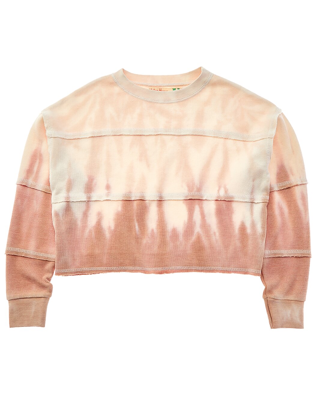 Ivory/Taupe Dip-Dye Layered Thermal Top