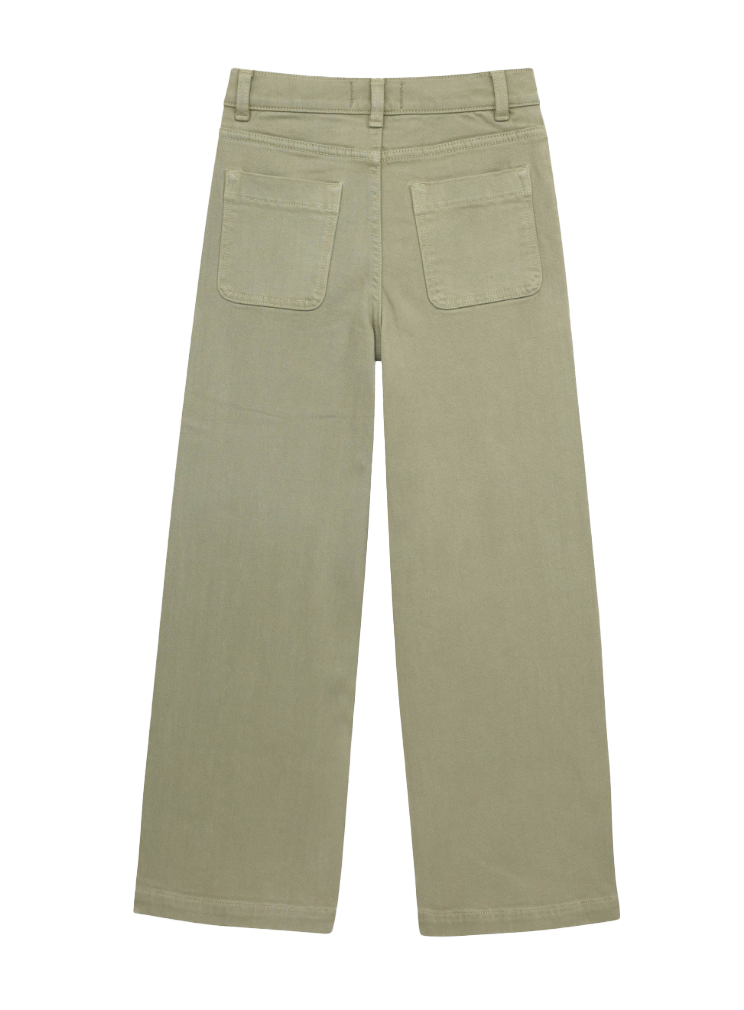 Girls DL1961 Lily Wide Leg Jean in Pistachio