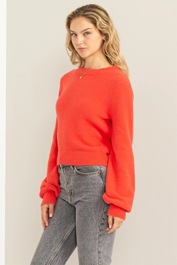 Ride on By - Cropped Long Sleeve Sweater