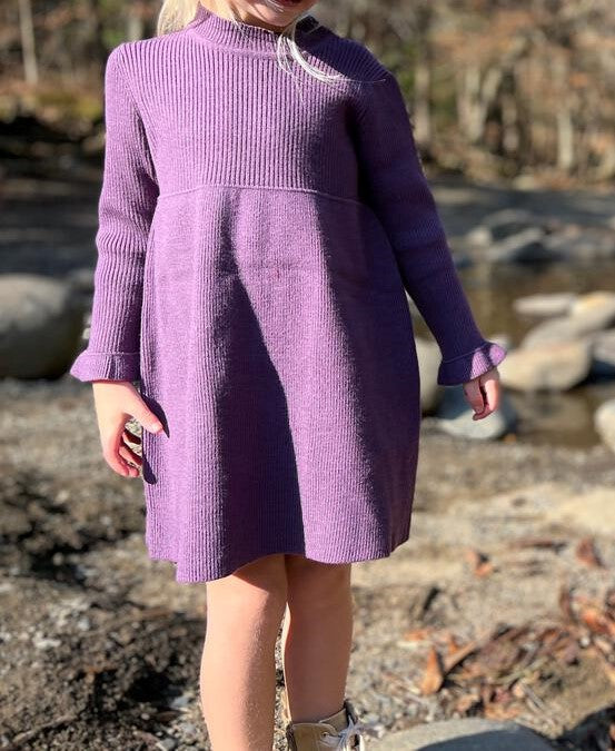 Girls Sonya Dress in Purple