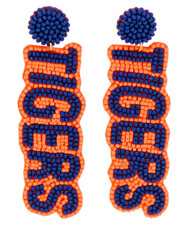 Tigers Beaded Earrings