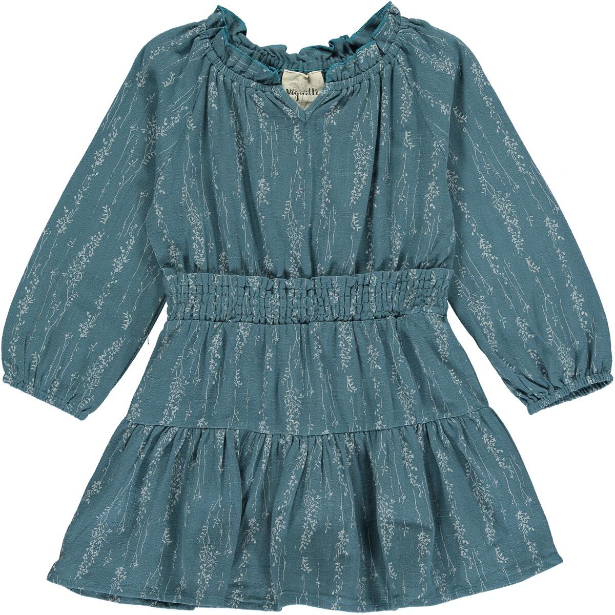 Girls Willow Dress in Teal