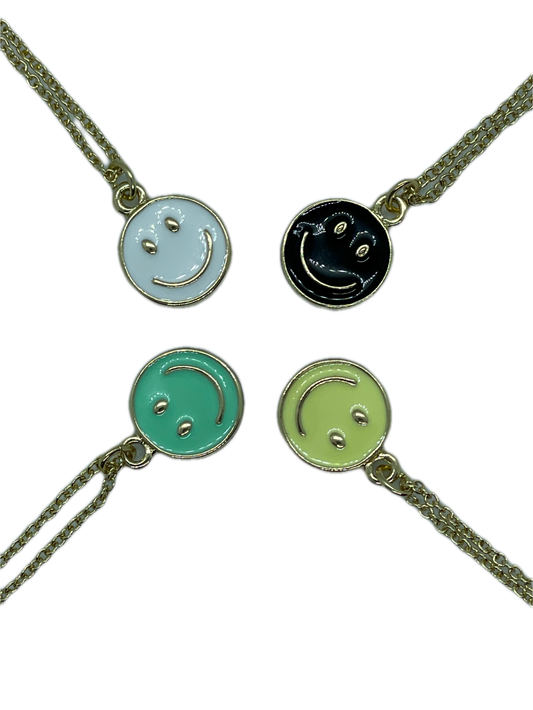 Smiley Necklace in Multiple Colors