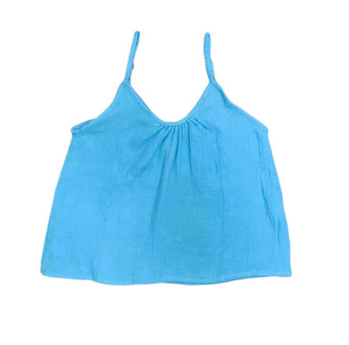 Girls Turquoise Blue Tank Top