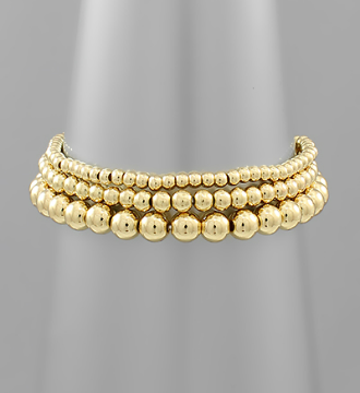 Gold Beaded Bracelets