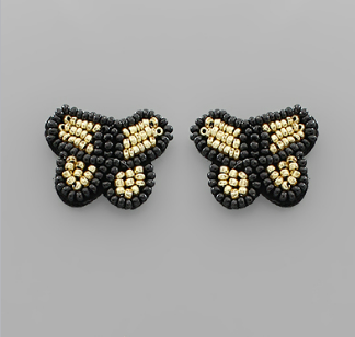 Bead Butterfly Earrings