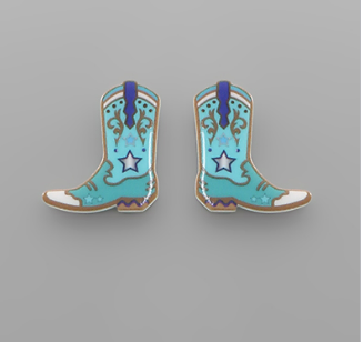 Cowboy Boot Earrings in Multiple Colors