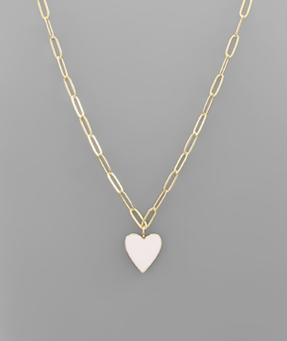 Heart Necklace in Multiple Colors