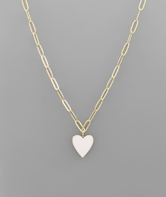 Heart Necklace in Multiple Colors