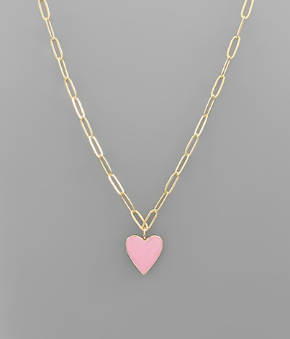 Heart Necklace in Multiple Colors