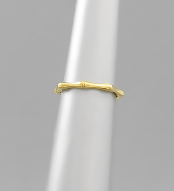 Brass Bamboo Ring