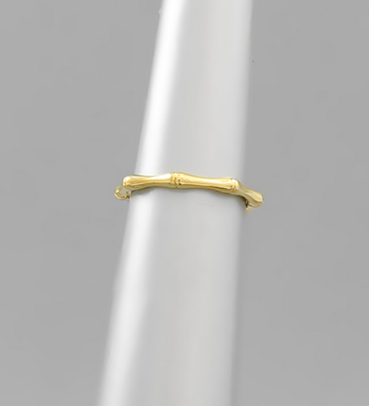 Brass Bamboo Ring