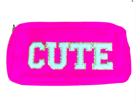 Medium Cosmetic Bag - CUTE