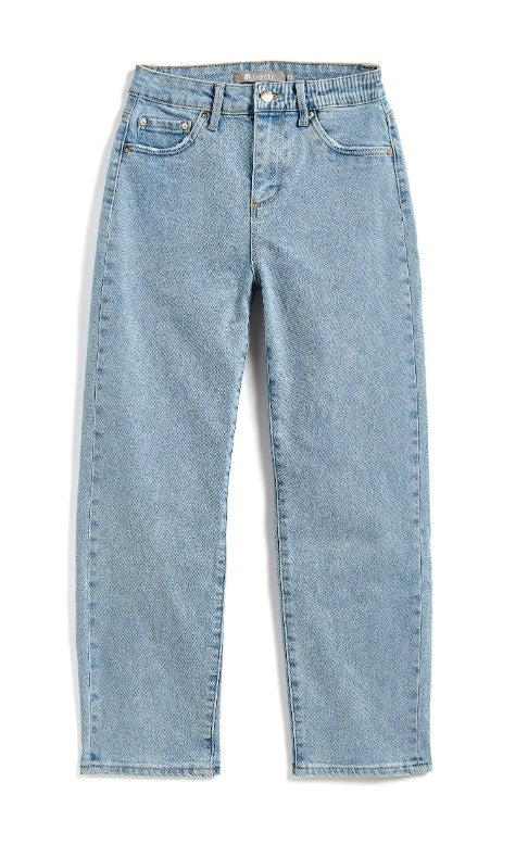 Girls High Rise Straight Leg Jeans