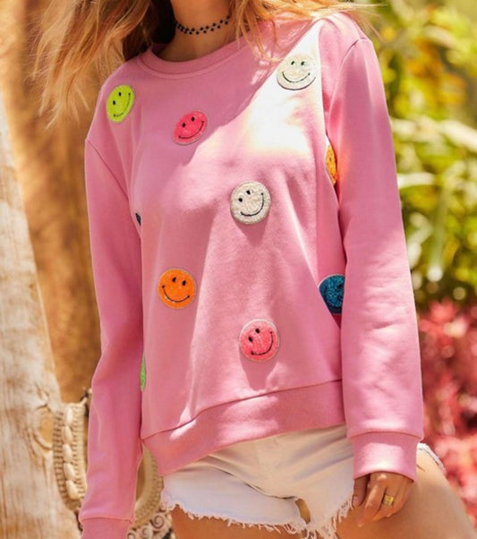 Girls Smiley Sweatshirt